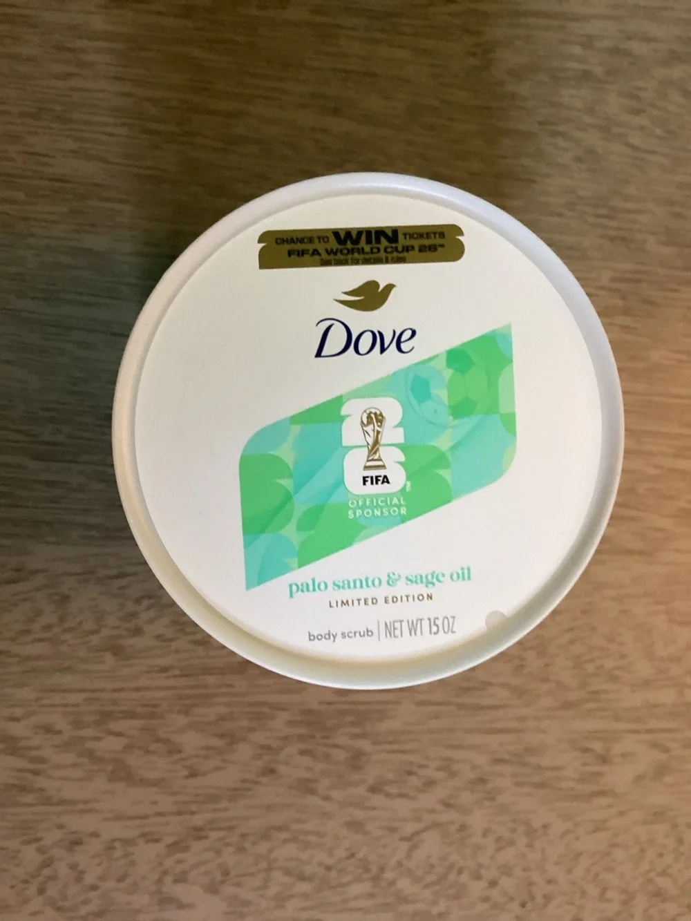 Dove Palo Santo & Sage Oil Body Scrub Limited Edition FIFA World Cup 2026